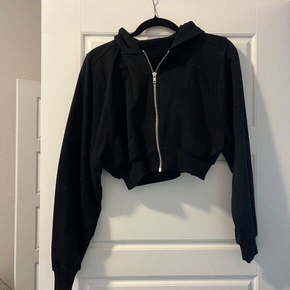 ALO Yoga - Sweet Escape zip cropped hoodie - Sz S - Picture 4 of 5